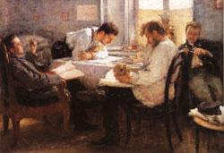 The Night before the Examination, Leonid Pasternak